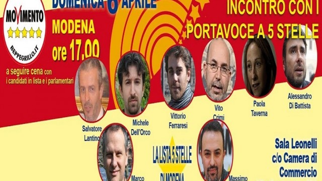 Agorà/Modena: A.DiBattista, P.Taverna, V.Crimi, V.Ferraresi, C.Sibilia