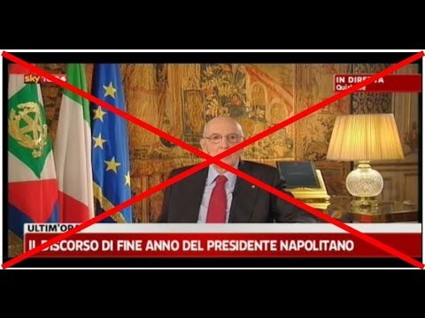 Ecco perché non guardare il discorso di fine anno di Napolitano!