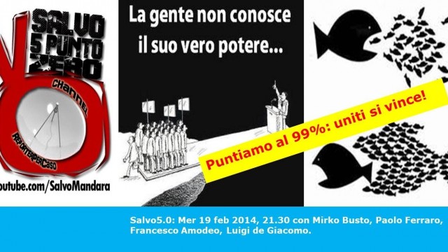 Salvo5.0. Puntiamo al 99%, uniti si vince!