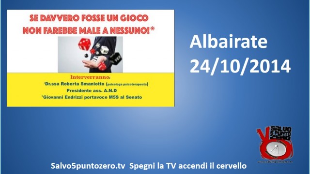 Albairate Convegno sul gioco d’azzardo. 24/10/2014