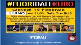 #Fuoridalleuro. Luino. Integrale. 19/02/2015