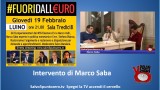 #Fuoridalleuro. Luino. Intervento di Marco Saba. 19/02/2015