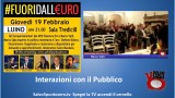 #Fuoridalleuro. Luino. Interazioni con il pubblico e conclusioni. 19/02/2015