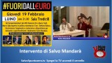 #Fuoridalleuro. Luino. Intervento di Salvo Mandarà. 19/02/2015