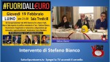 #Fuoridalleuro. Luino. Intervento di Stefano Bianco. 19/02/2015