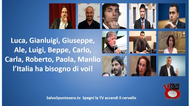 APPELLO: Luca, Gianluigi, Giuseppe, Ale, Luigi, Beppe, Carlo, Carla, Roberto, Paola, Manlio: abbiamo bisogno di voi!