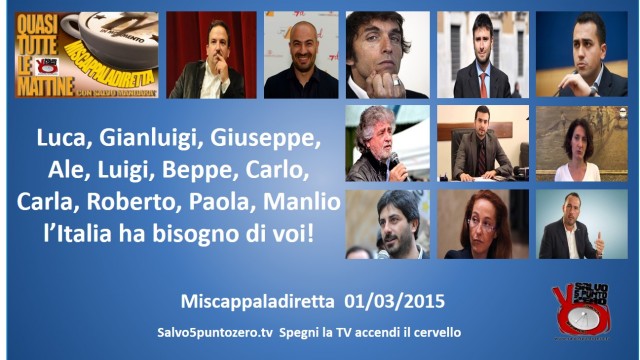 Miscappaladiretta 01/03/2015. Un piano semplice semplice.