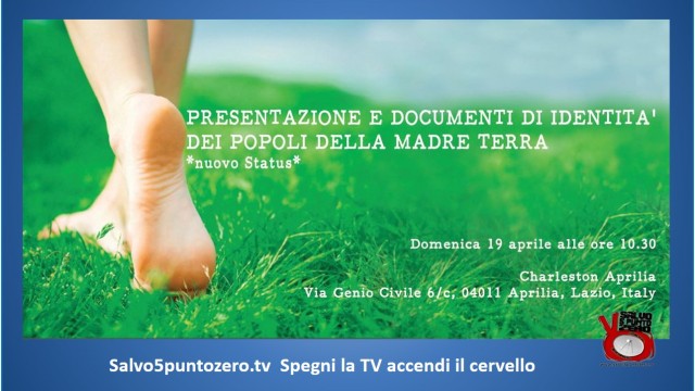 Presentazione del Popolo della madre Terra. Aprilia 19/04/2015. Mattina