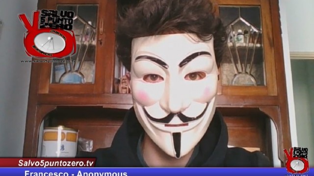 Entriamo nel mondo di ANONYMOUS. Intervista con ‘Francesco’. 21/01/2016.