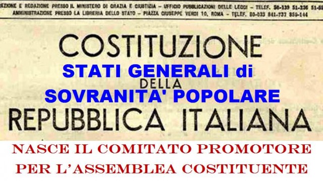 Stati generali di Sovranità Popolare. In diretta dall’Aquila. 19/02/2016