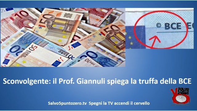 Sconvolgente! Il prof. Giannuli spiega la truffa della BCE e della moneta Euro