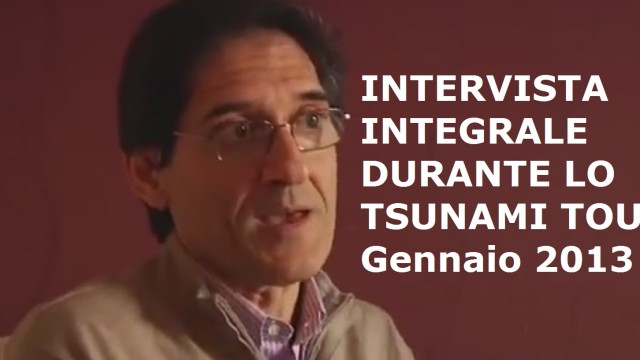 Intervista integrale a Salvo Mandarà durante lo Tsunami Tour. Gennaio 2013