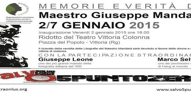 Promo Mostra Giuseppe Mandarà 2 gennaio 2015
