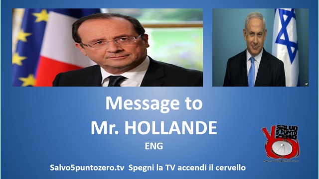 Message to Mr. Hollande ENG