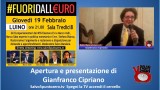 #Fuoridalleuro. Luino. Apertura e introduzione di Gianfranco Cipriano. 19/02/2015